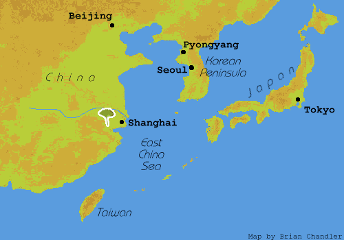 Origin of ginkgo in Eastern China