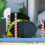 Gondolas, bicycles, umbrellas